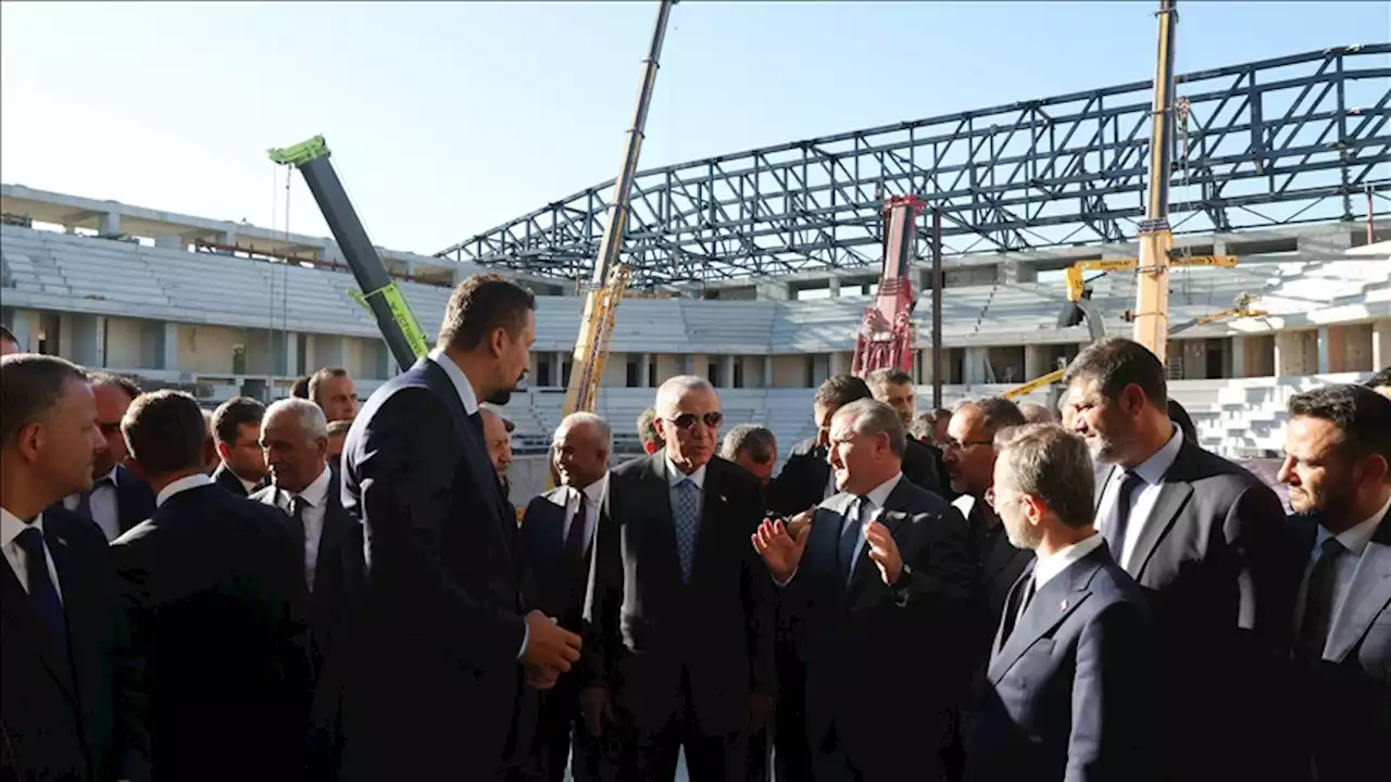 بازدید اردوغان از روند ساخت «پایگاه بسکتبال اروپا» در استانبول