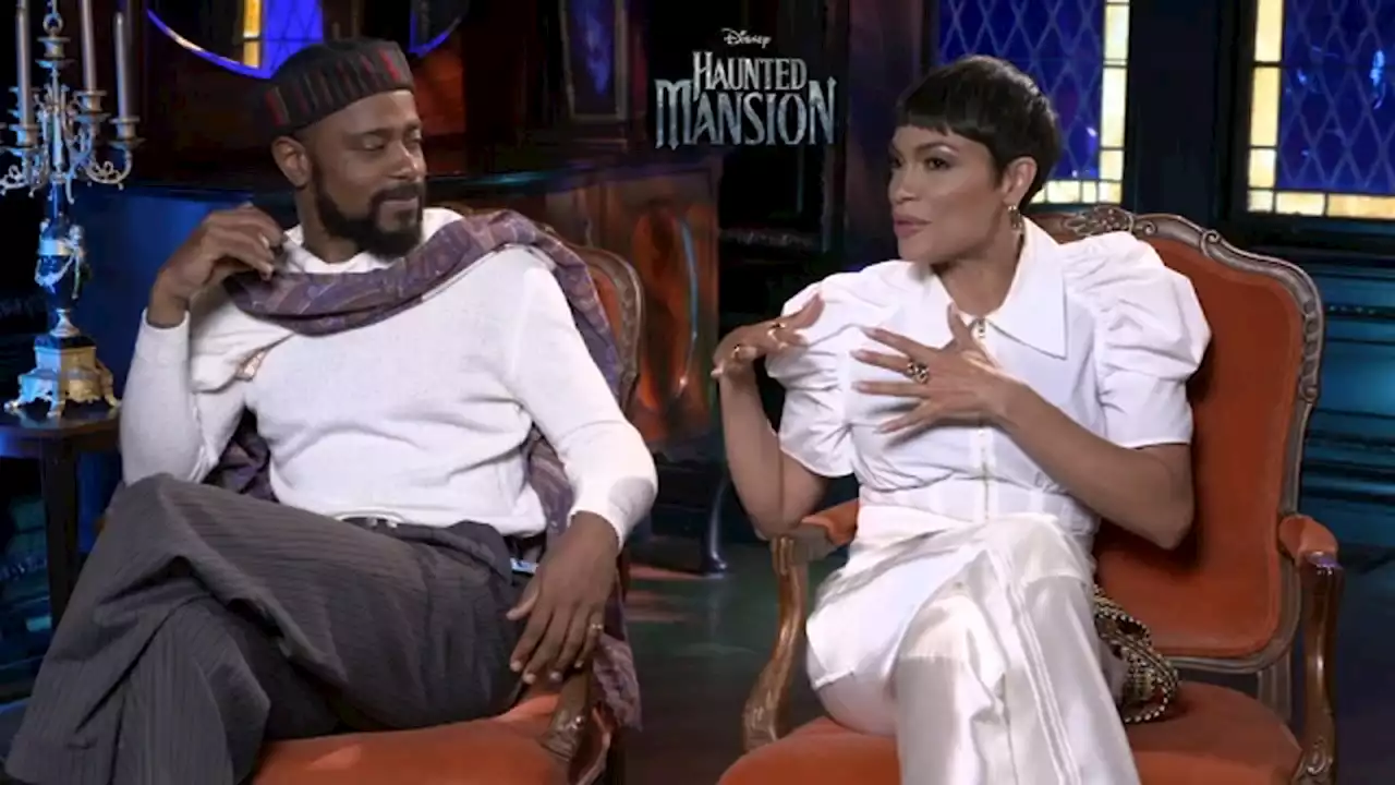 Rosario Dawson, LaKeith Stanfield deal with ghosts, gags, grief in Disney's 'Haunted Mansion'