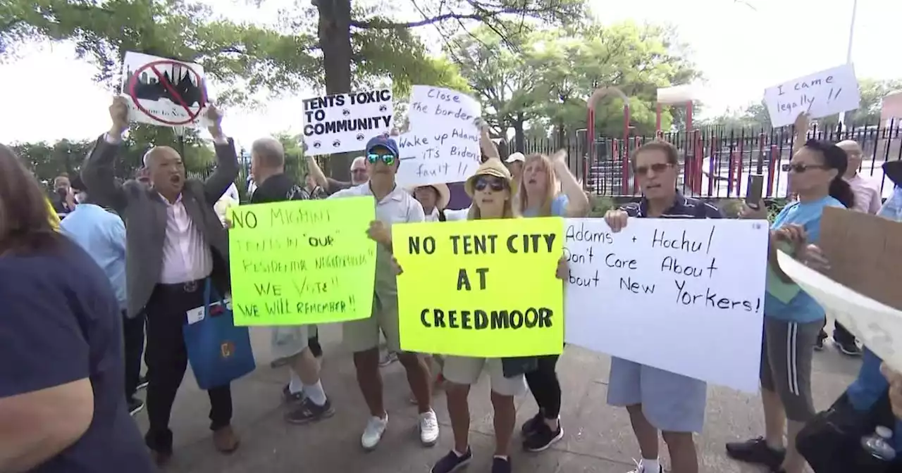 Rally held against asylum seeker relief center planned for Creedmoor Psychiatric Center