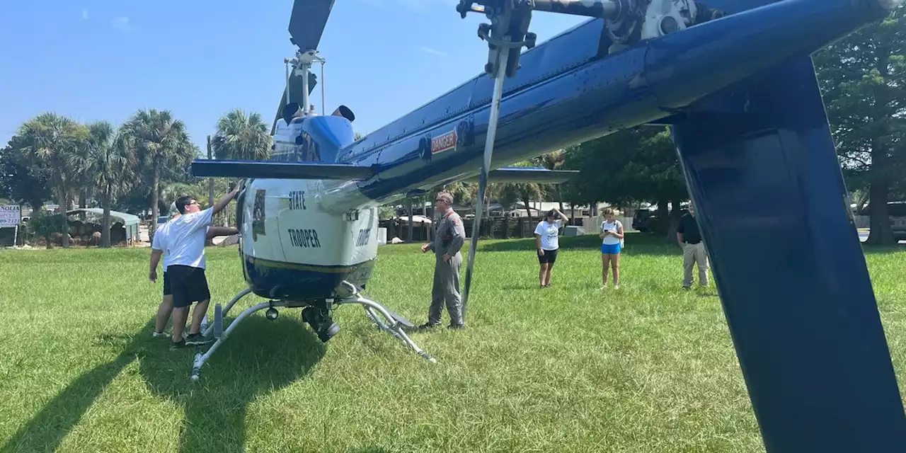 Summerdale PD Junior Academy gets visit from ALEA Aviation Unit