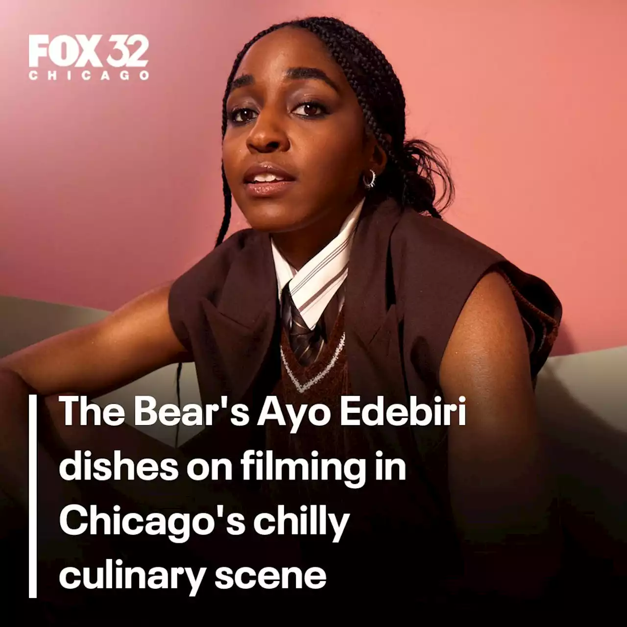 The Bear's Ayo Edebiri dishes on filming in Chicago's chilly culinary scene