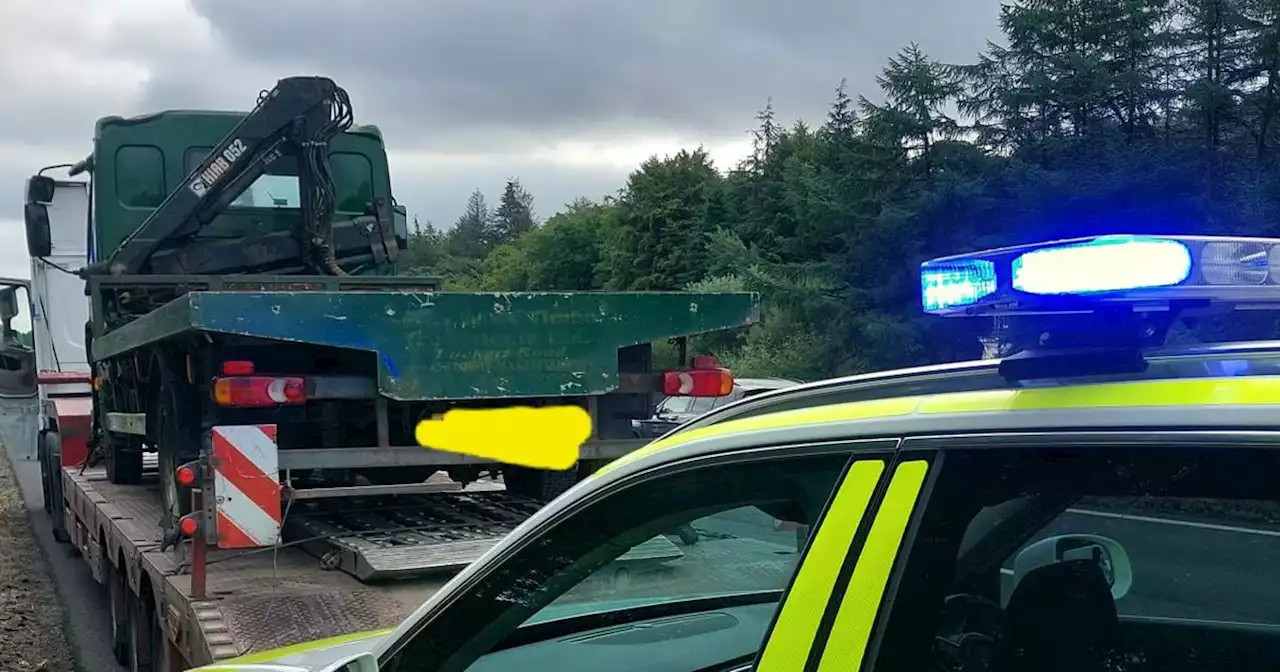 Glasgow police seize large HGV stolen from Nottinghamshire on M80 motorway