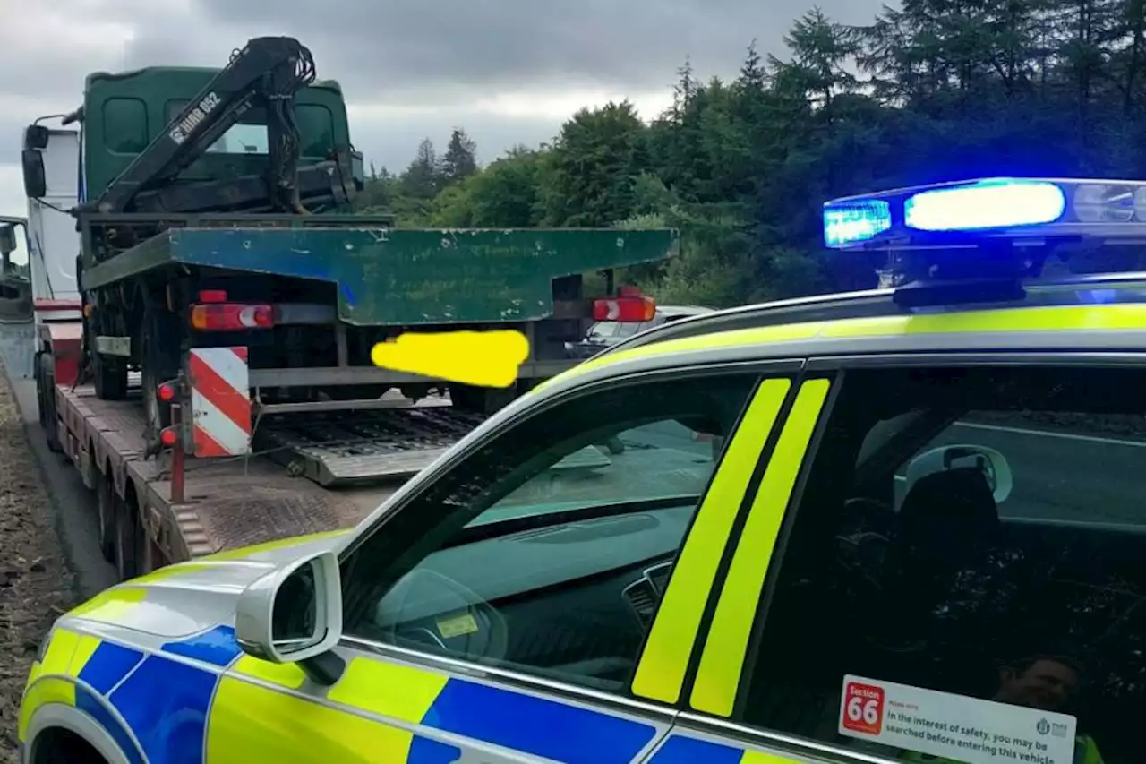 Lorry stolen in England recovered by cops near Glasgow