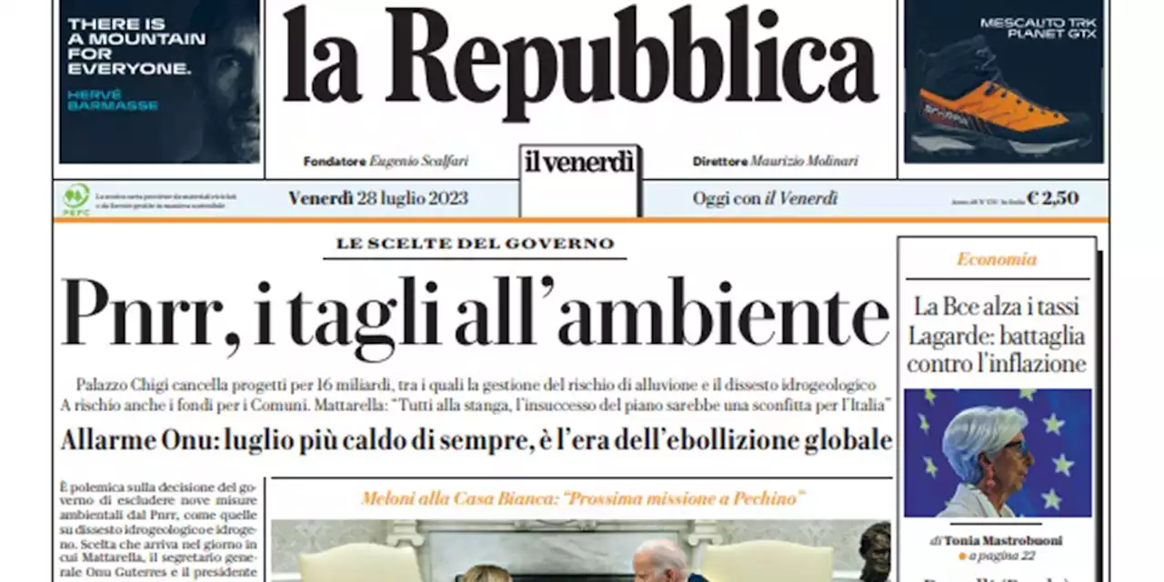 Le prime pagine di oggi - Il Post