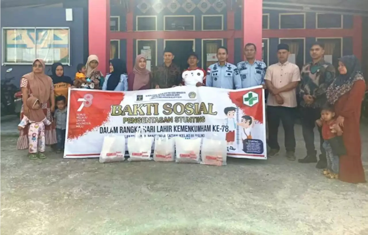 Jelang HDKD ke-78, Lapas Suliki Gelar Bakti Sosial Pengentasan Stunting