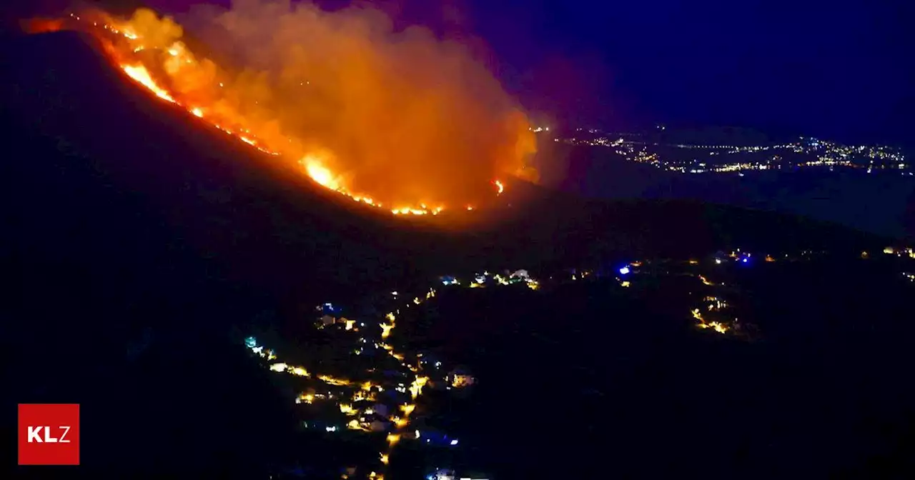 Löschflugzeuge im Einsatz: Feuersbrunst hat kroatische Urlauberinsel weiter im Griff