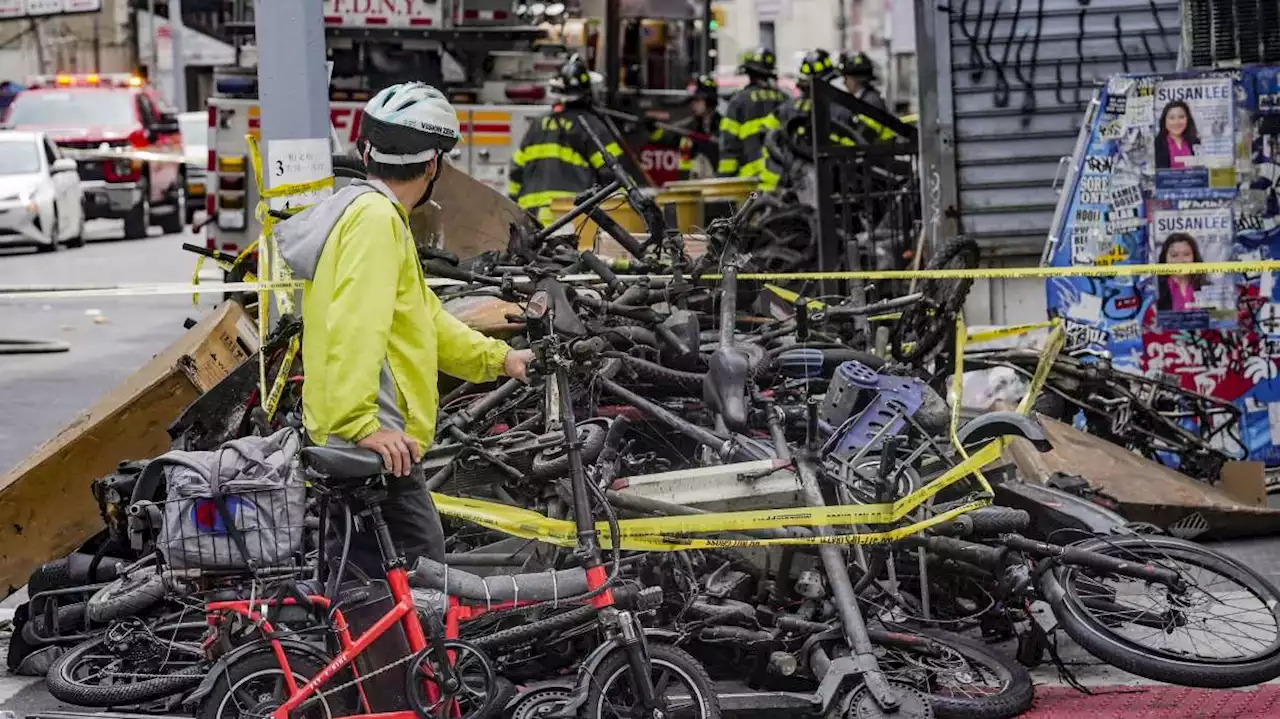 As e-bikes proliferate, so do deadly fires blamed on exploding lithium-ion batteries