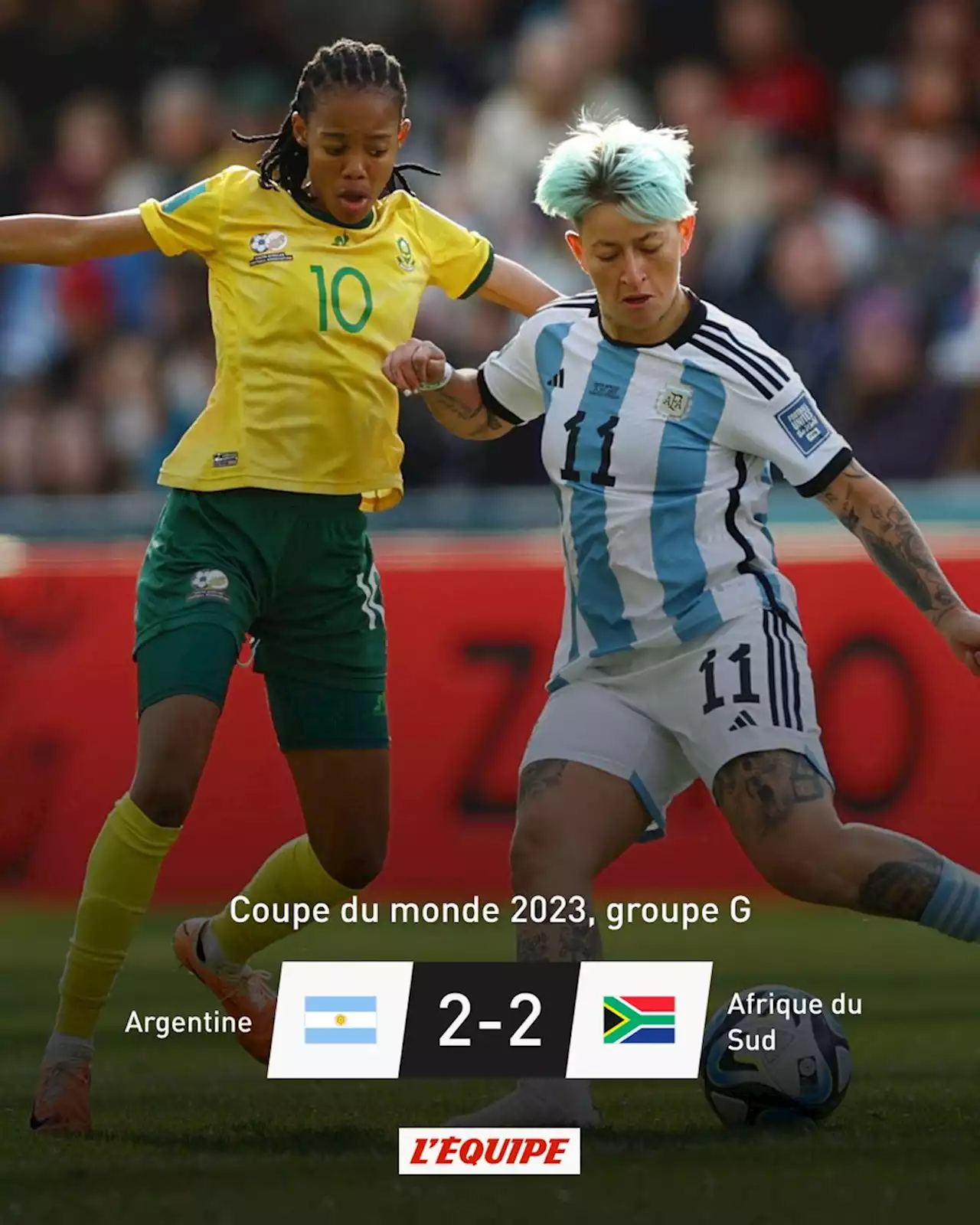 L'Afrique de Sud et l'Argentine se neutralisent en Coupe du monde