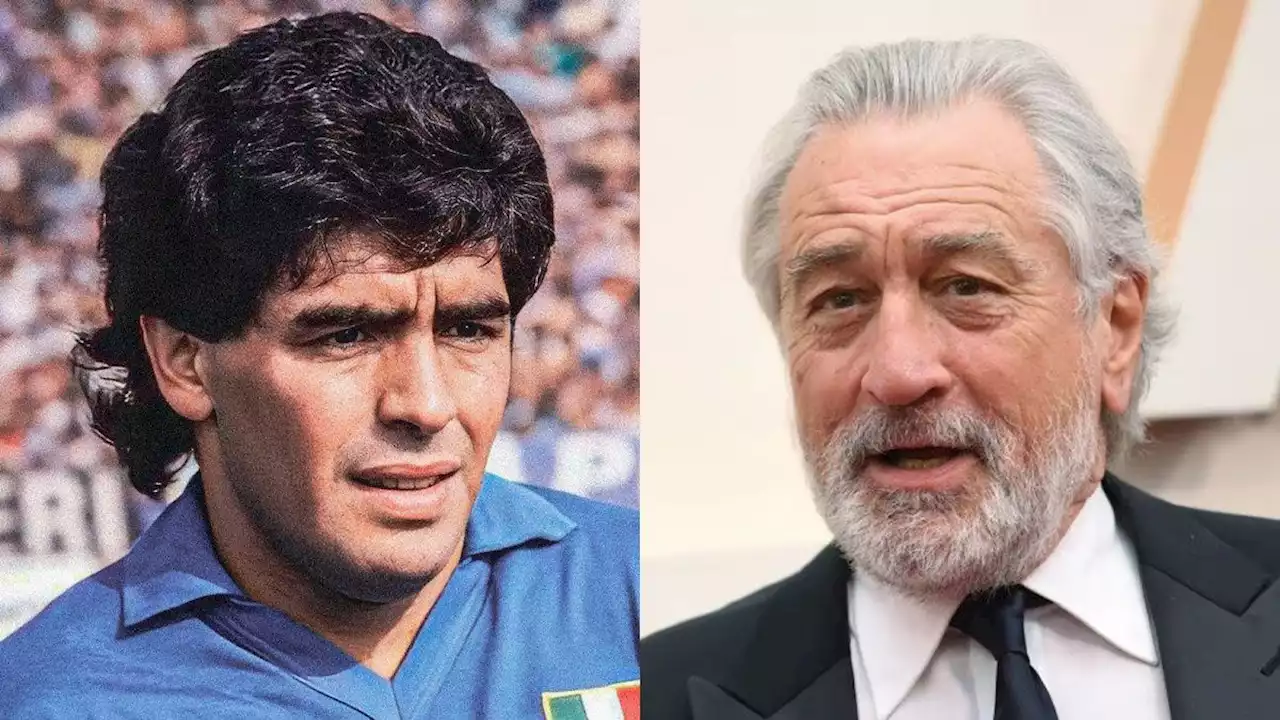 Robert De Niro, fan de Diego Maradona: besó una estatua del Diez en Nápoles