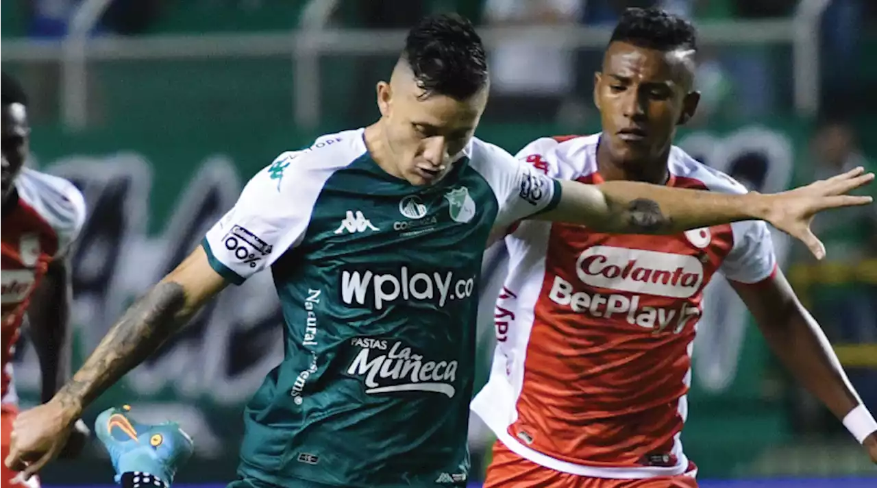 Cali le remontó a Santa Fe con agónico gol de Luis Sandoval: 2-1 en la ida de los 'octavos' de Copa