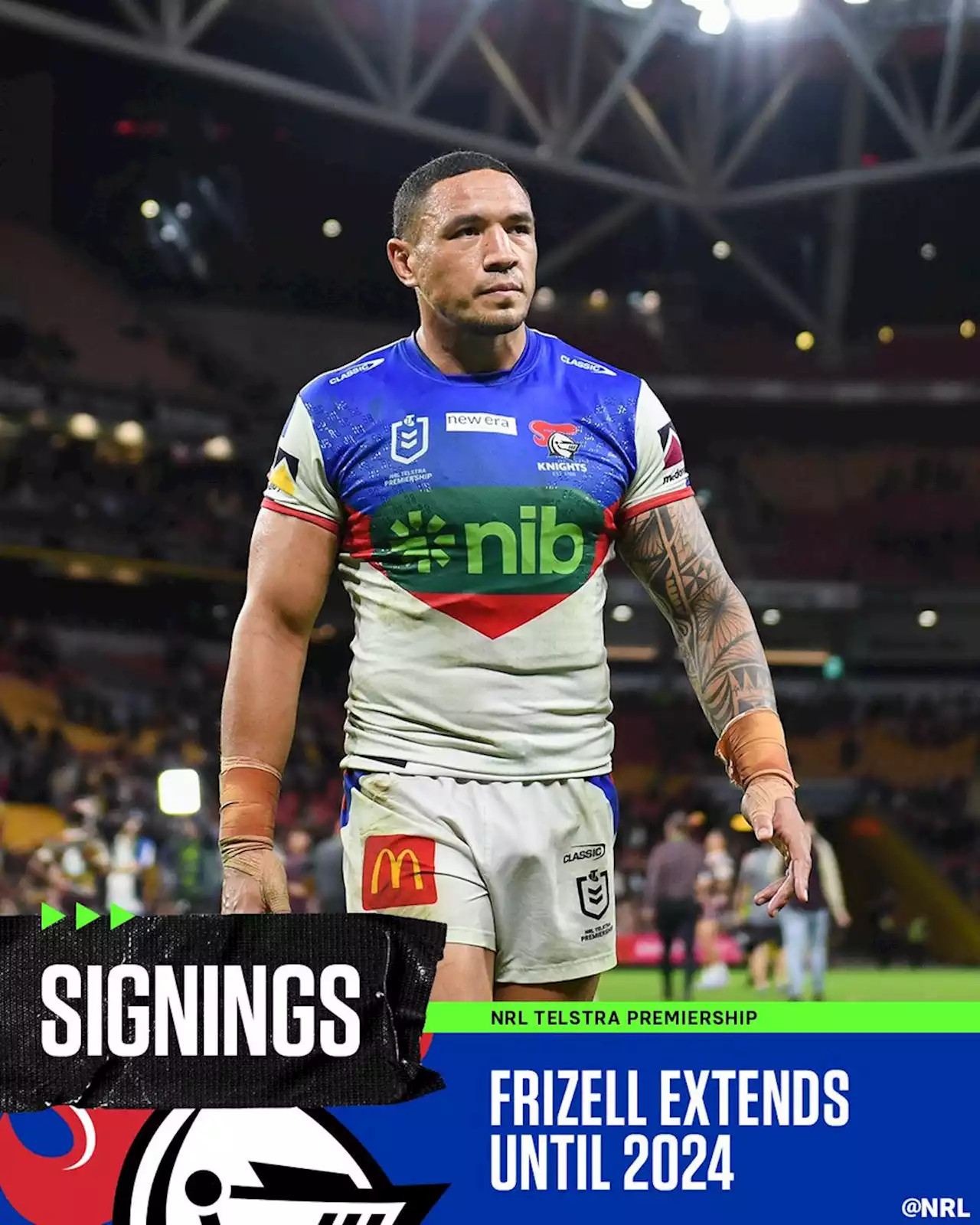 2023 NRL Signings Tracker: Frizell re-commits to Knights; Martin extends with Panthers