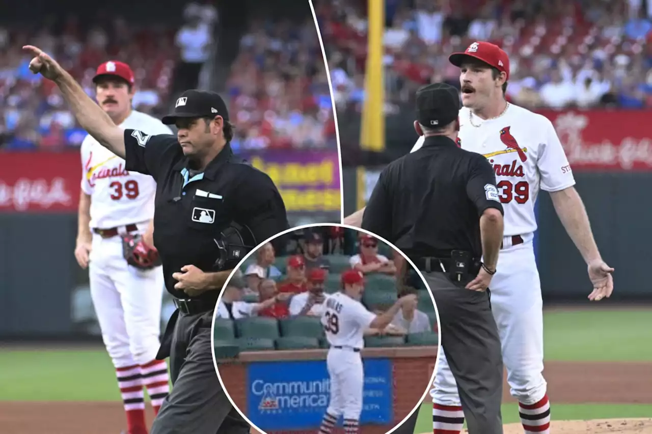 Cardinals’ Miles Mikolas ejected after plunking Cubs’ Ian Happ in chaotic inning