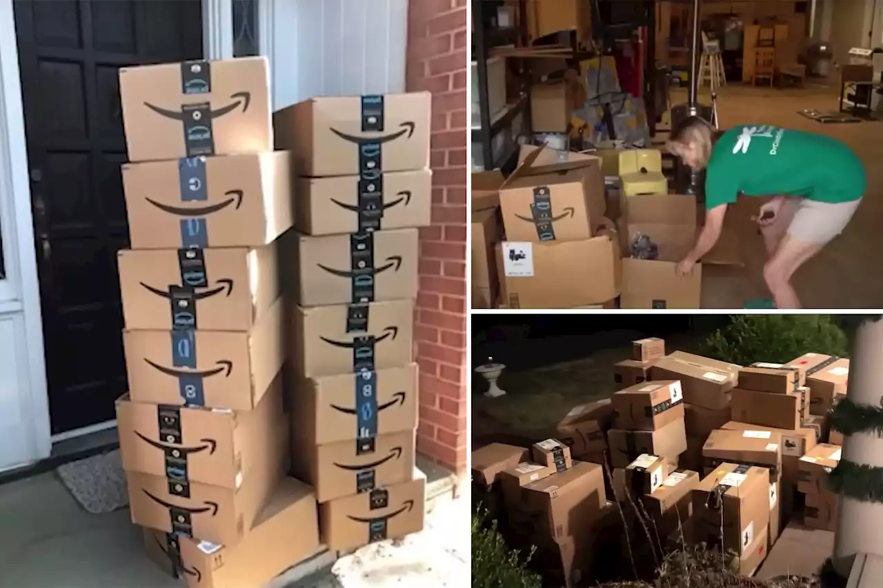 Woman shocked to get over 100 Amazon packages she never ordered