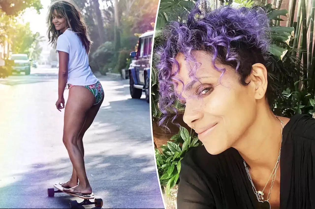 Halle Berry skateboards in bikini bottoms in sexy snap: ‘sliding into Leo season’