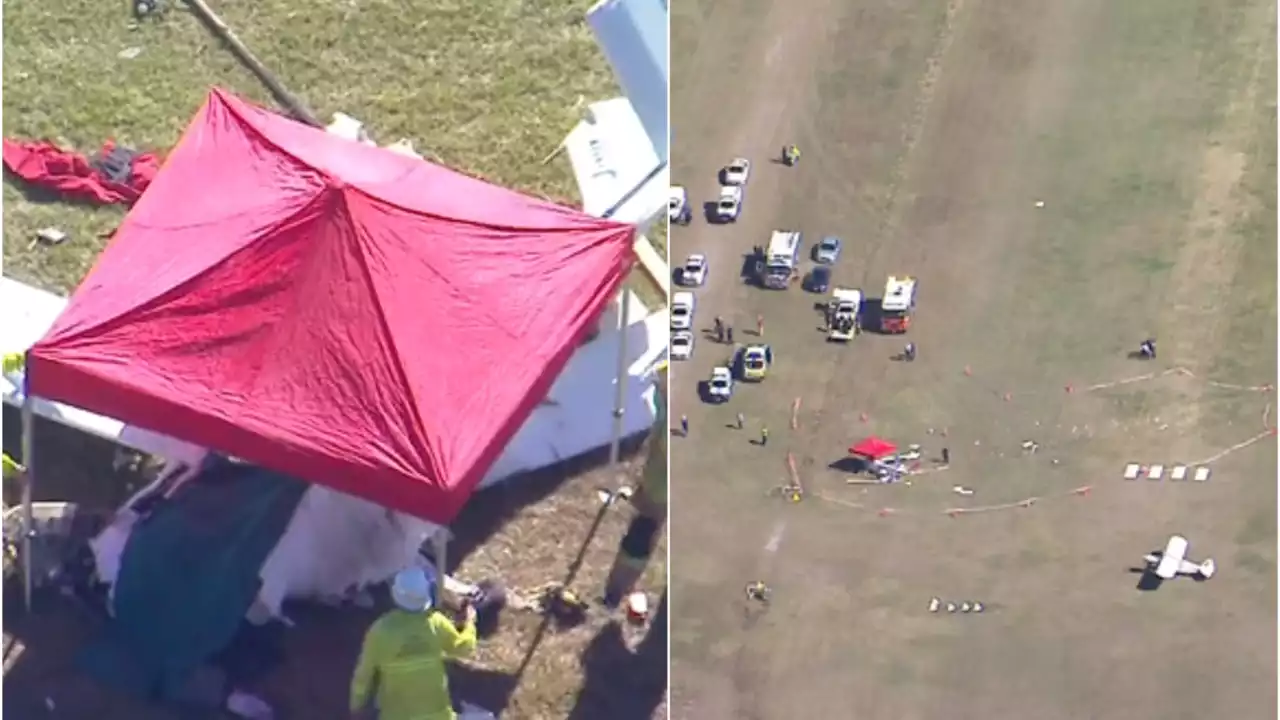 'Incredibly confronting': Two people dead after planes collide at airfield