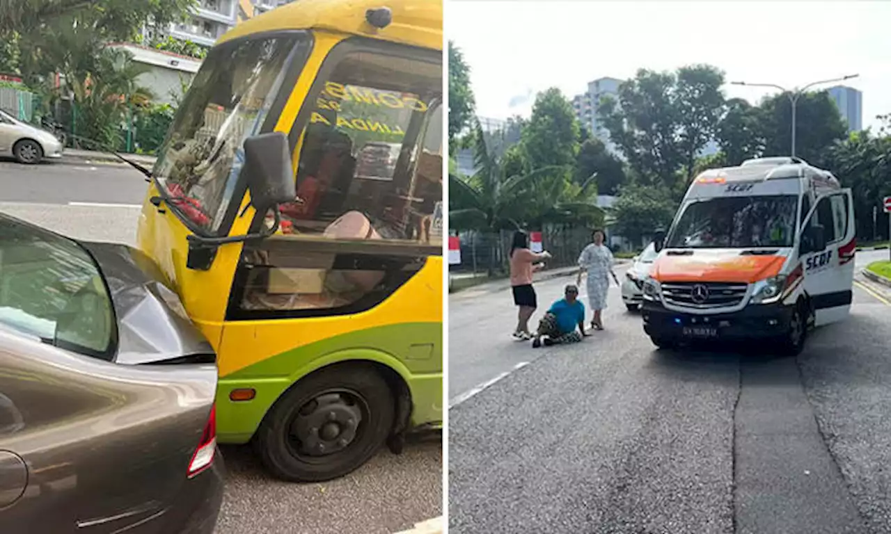 Driverless minibus transporting schoolkids crashes into 3 vehicles along Rangoon Road