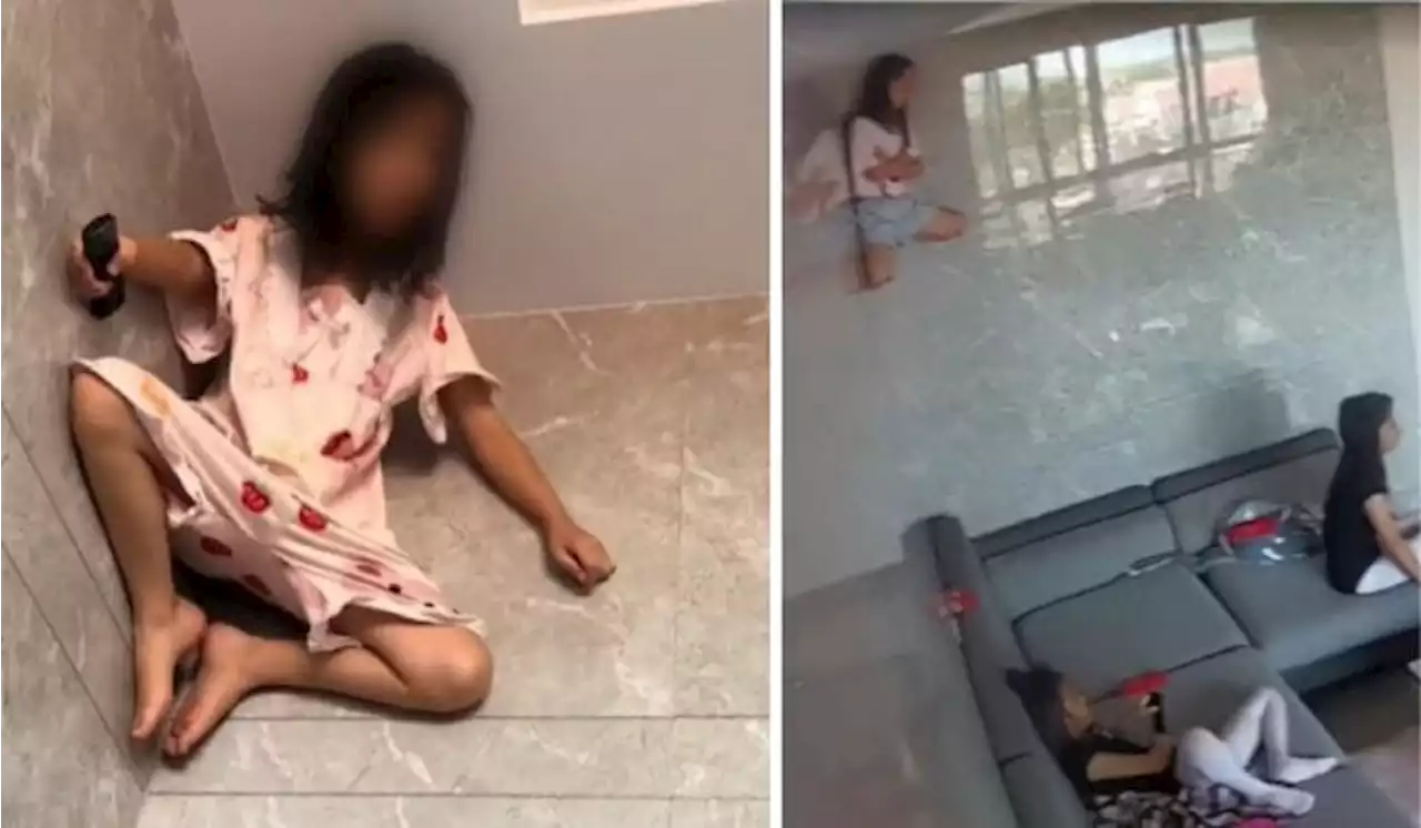 [Watch] Young Girl Gets Into Unique Position To Watch TV… Like Spidey | TRP