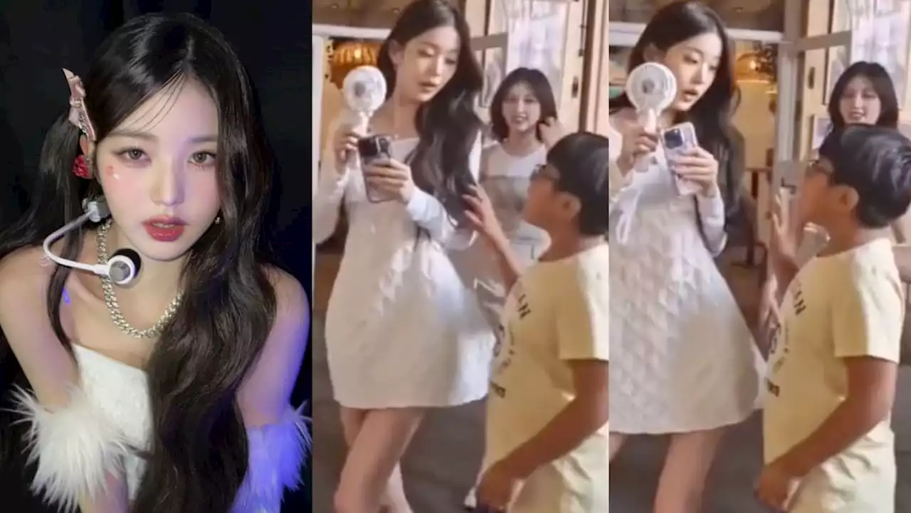 K-pop idol Jang Wonyoung seen flinching from kid who touched her; slammed by mums online