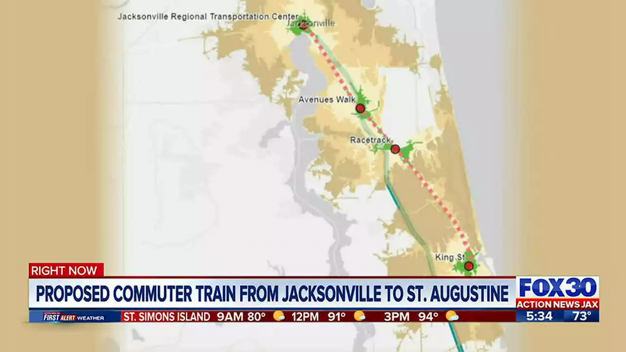 Presentations on Aug. 8 & 9 will give update on First Coast Commuter Rail project