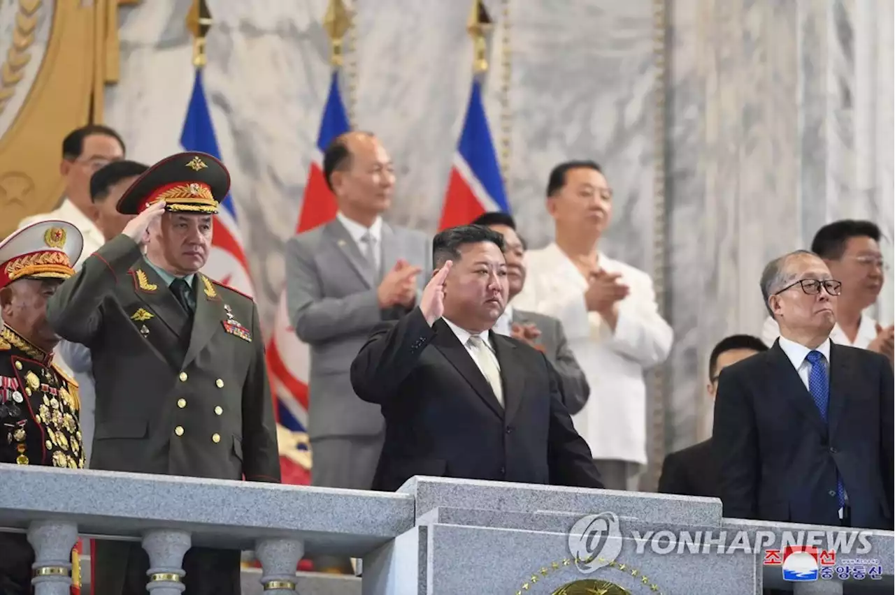 김정은, '전승절' 열병식서 핵무력 과시…연설은 안해(종합2보) | 연합뉴스