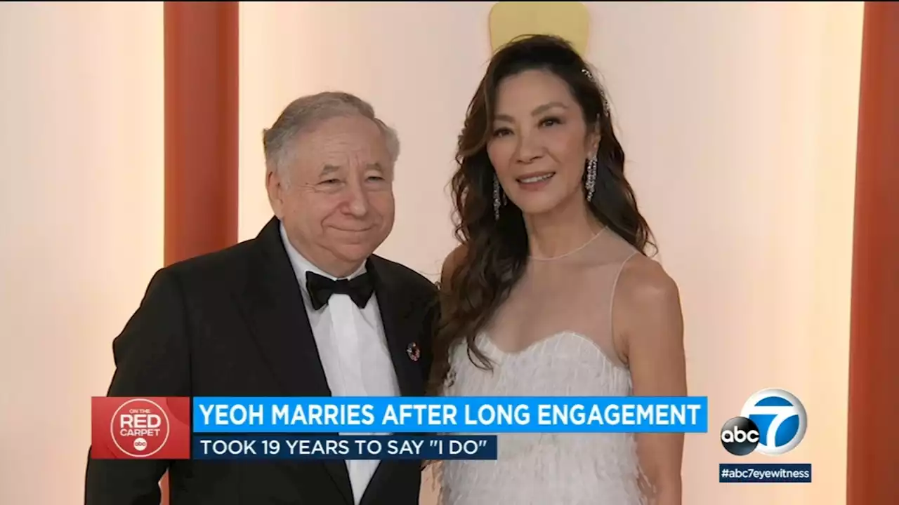 Michelle Yeoh walks down the aisle after 19-year engagement