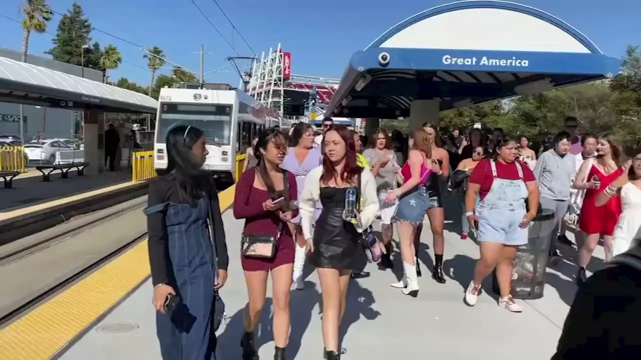 VTA encourages Swifties to use light rail service to and from Levi's Stadium