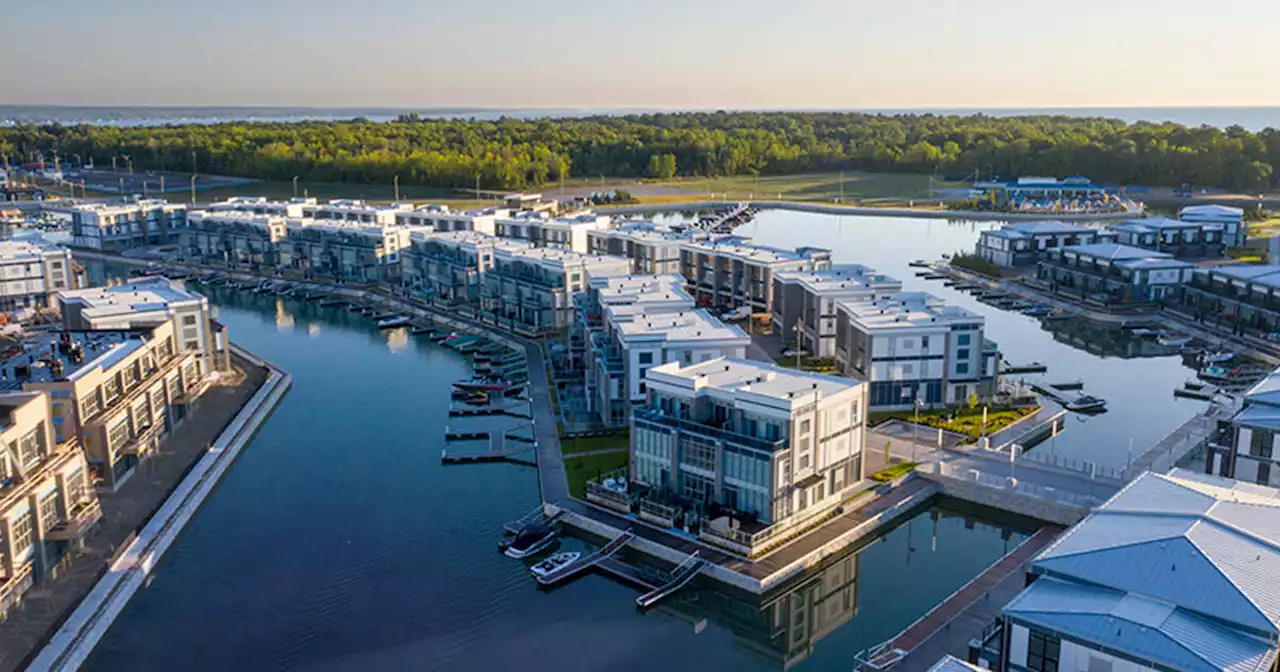 This swanky waterfront village in Ontario feels like it should be in Miami