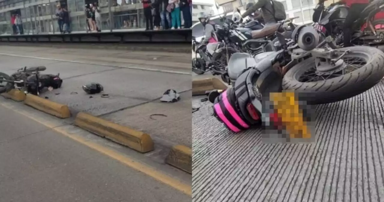 Siniestro vial en el Movistar Arena ocasiona monumental trancón en la carrera 30 en Bogotá