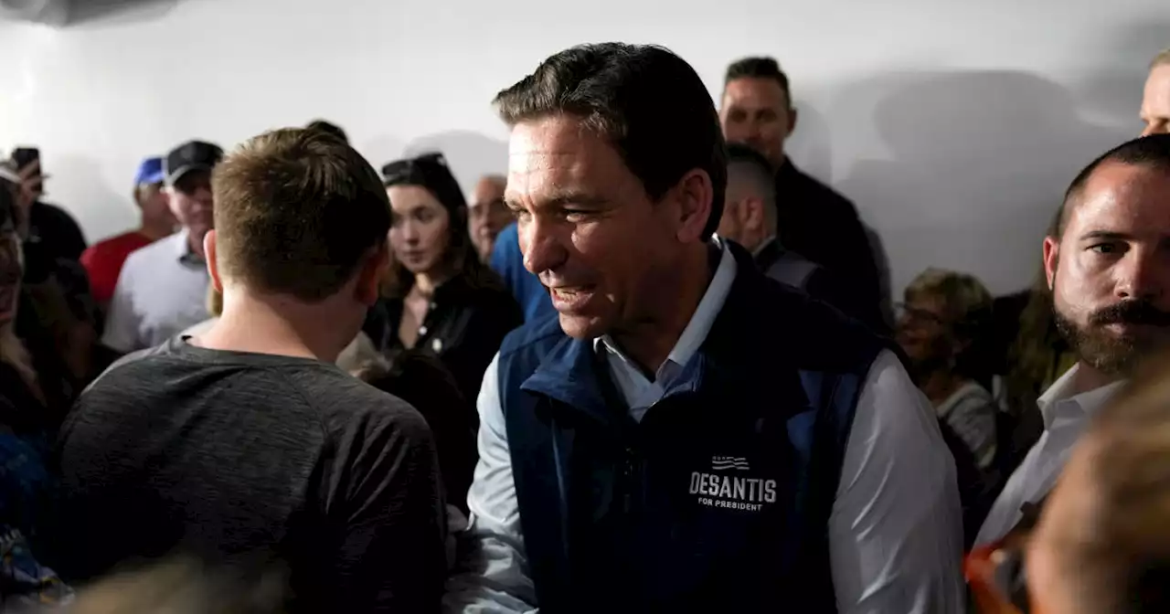 DeSantis barnstorms through Iowa to boost his candidacy, as his campaign adjusts