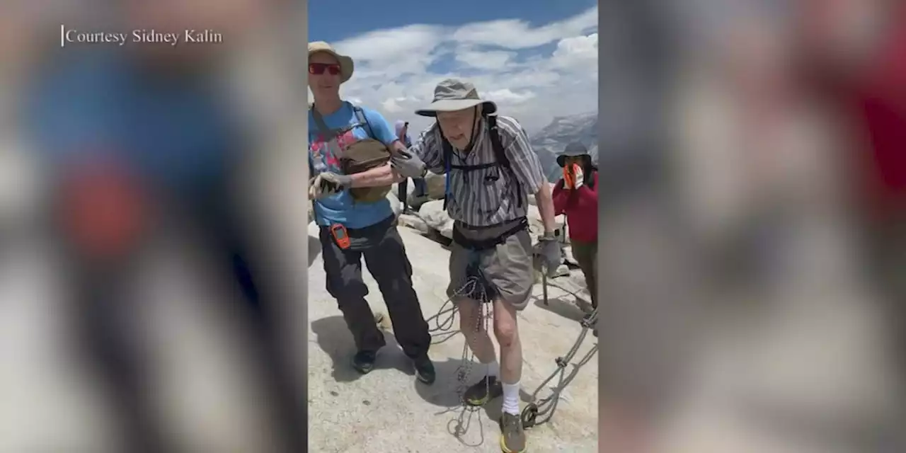 ‘Spectacular moment’: 93-year-old summits Yosemite’s Half Dome with son, granddaughter