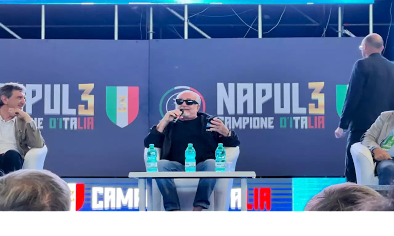 Napoli, De Laurentiis: 'Quel 4-0 con il Milan mi è rimasto non posso dire dove...' VIDEO