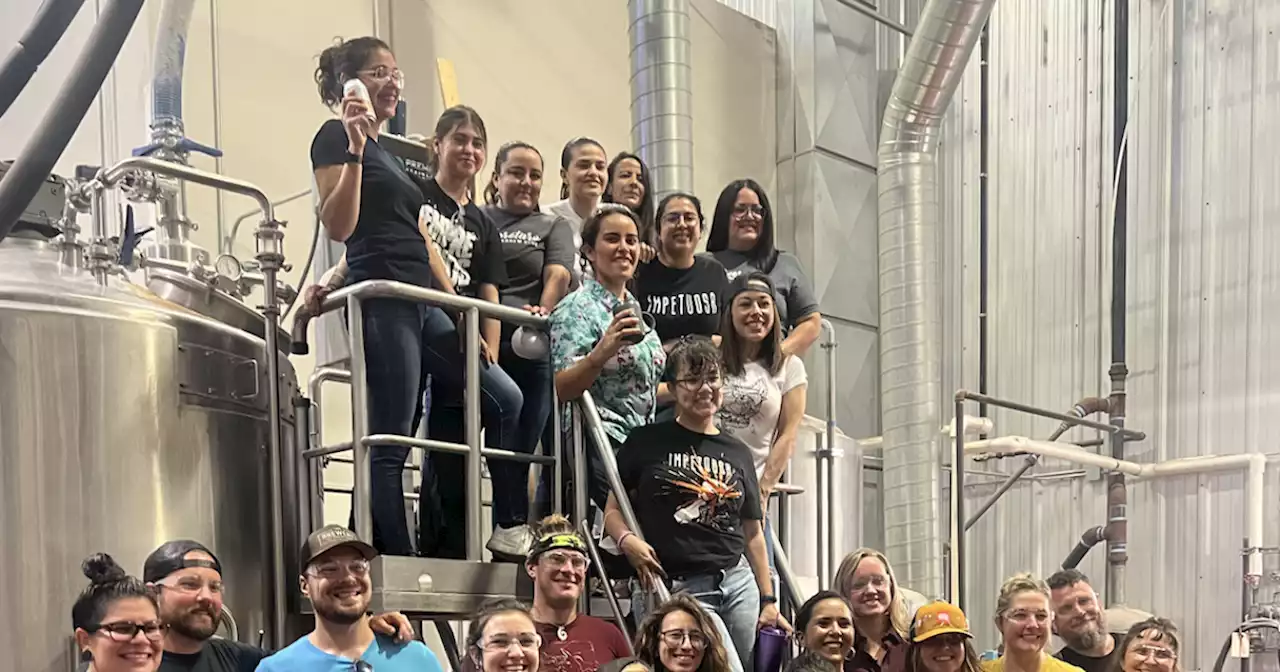 Women bond over brewing beer