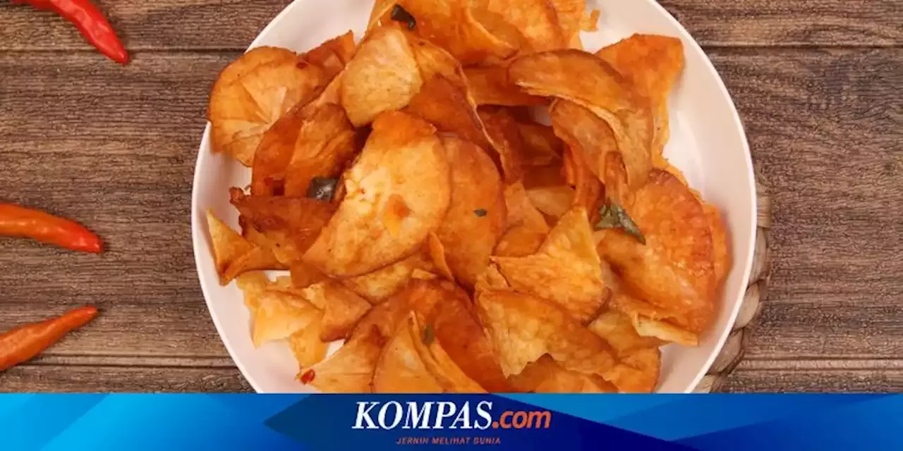 Resep Keripik Singkong Pedas Manis Aroma Daun Jeruk Dan Serai