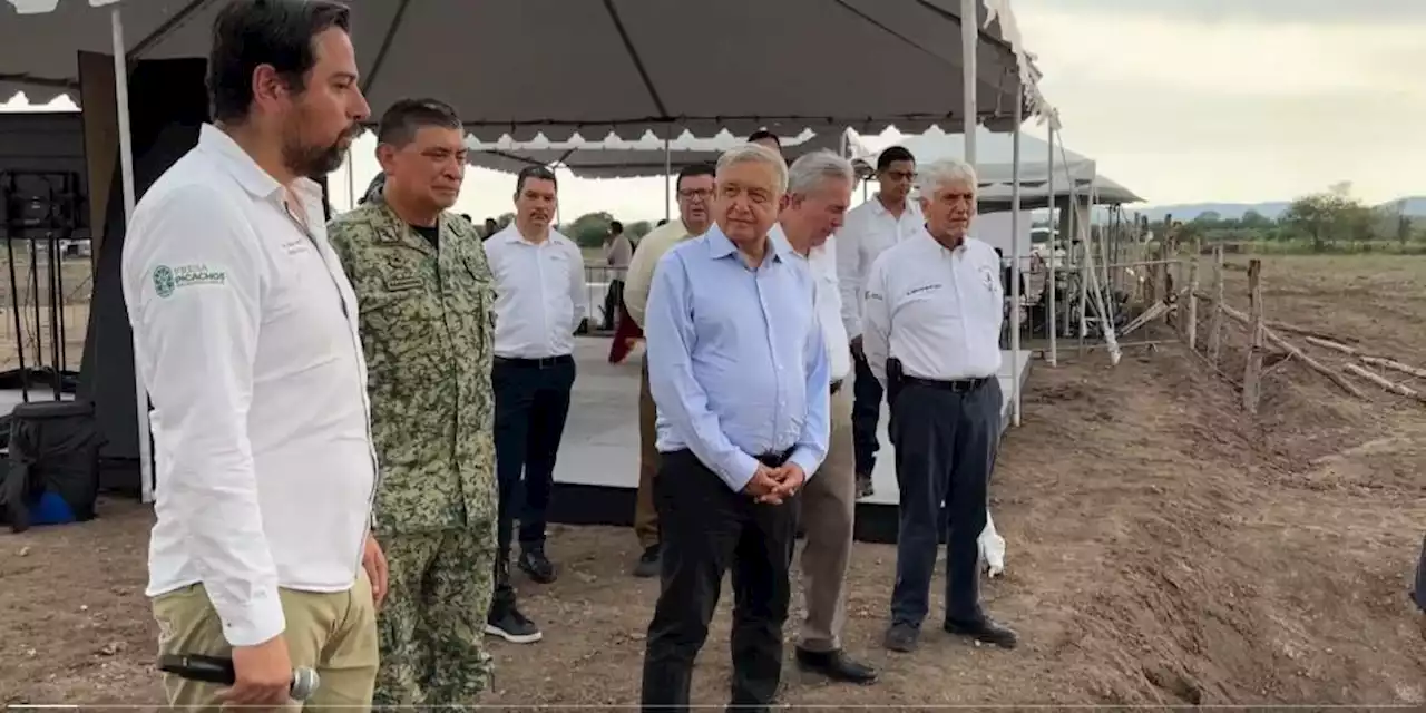 AMLO: Avanzan trabajos de construcción de acueducto Concordia en Sinaloa