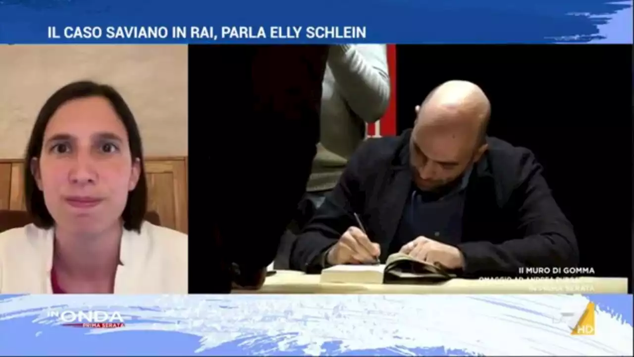 Schlein: 'Molto grave la cancellazione di Saviano, vendetta per Facci. Pronta interrogazione parlamentare'