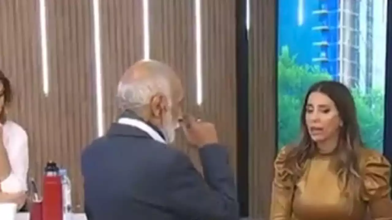 Cinthia Fernández y González Oro discutieron al aire, y ella terminó llorando