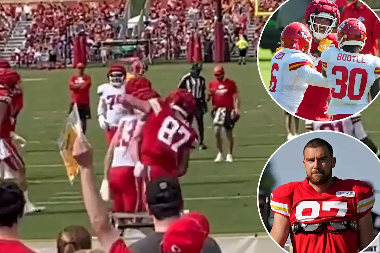 Travis Kelce punches teammate at Chiefs practice, admits he needs to be ‘better teammate’