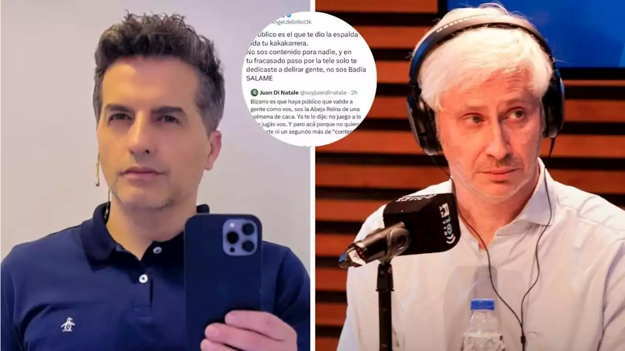 Ángel de Brito tuvo un picante cruce con Juan Di Natale que hicieron estallar las redes: 'No sos Badía, salame'