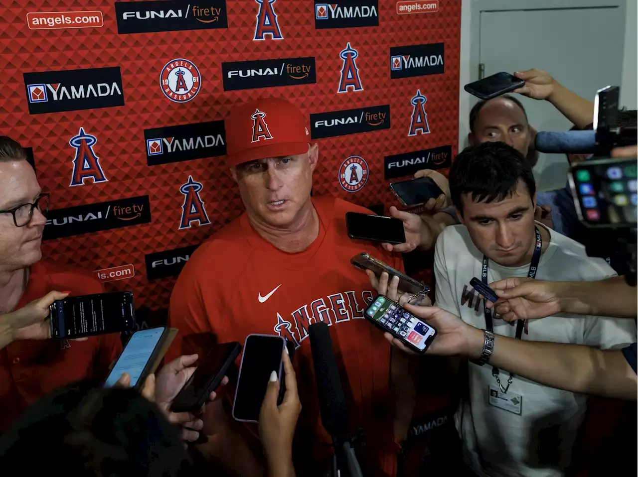 Angels manager suspended after Rogers Centre outburst following Blue Jays win