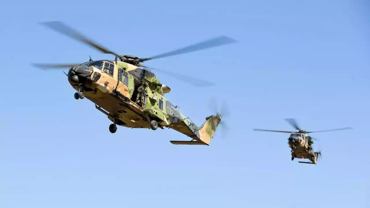 Debris found from downed Australian army helicopter but crew still missing