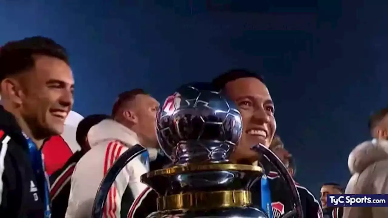 (VIDEO) La chicana de Barco a Benedetto en medio de los festejos de River - TyC Sports