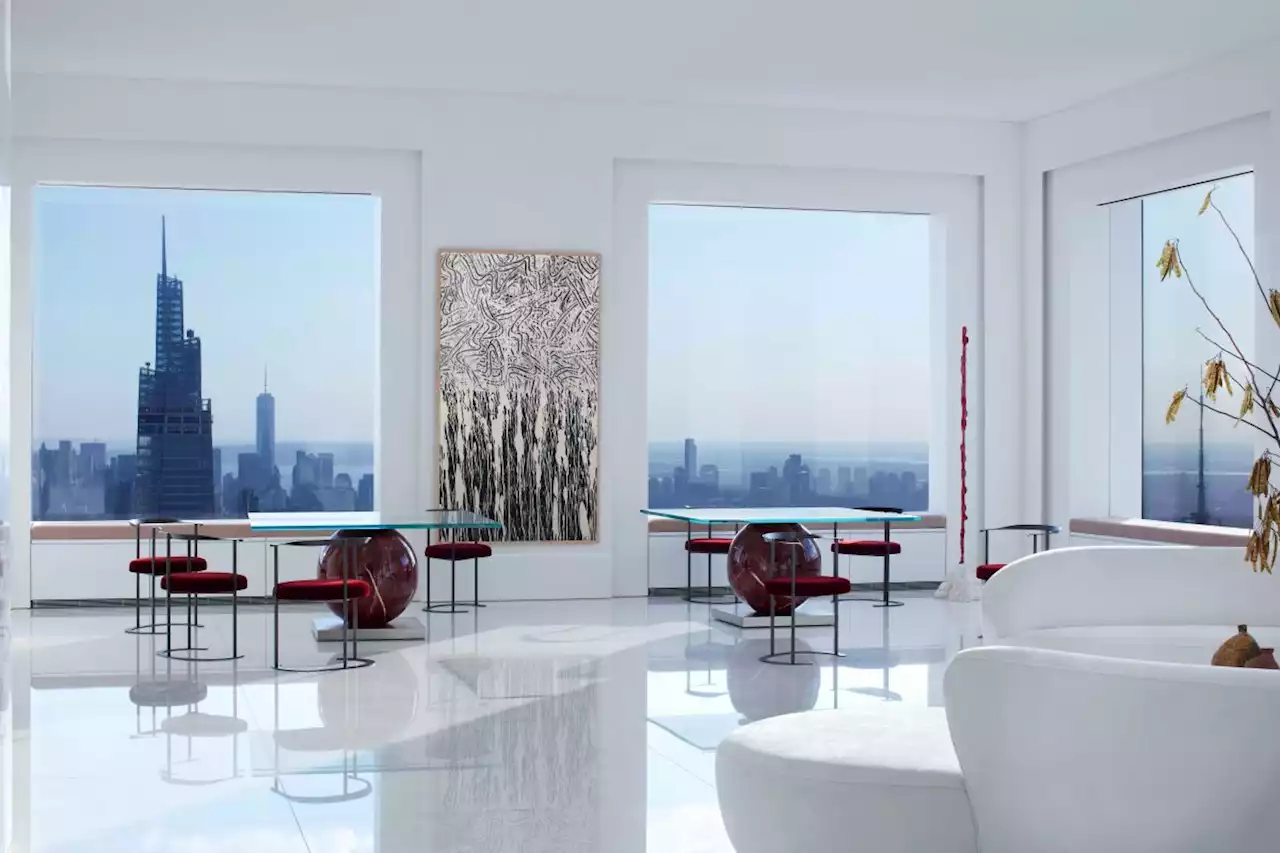 Inside 432 Park Avenue penthouse’s art-filled, minimalist interior in New York