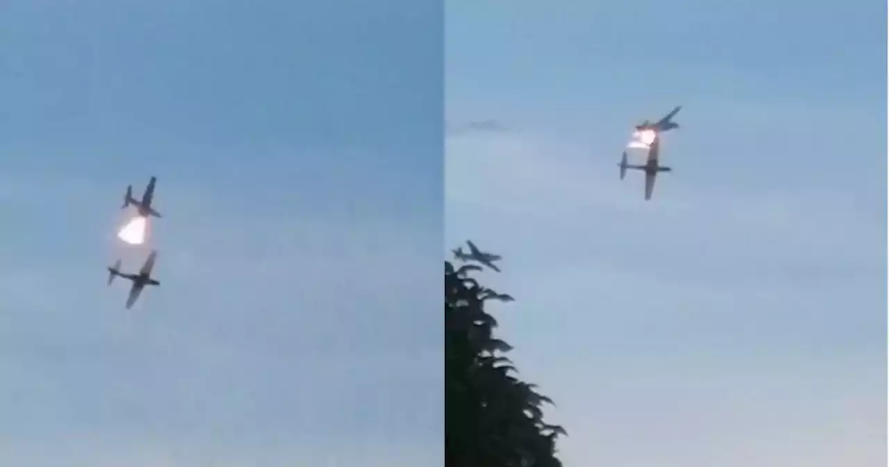 Aparece nuevo video del accidente entre dos aviones de la Fuerza Aérea en Meta