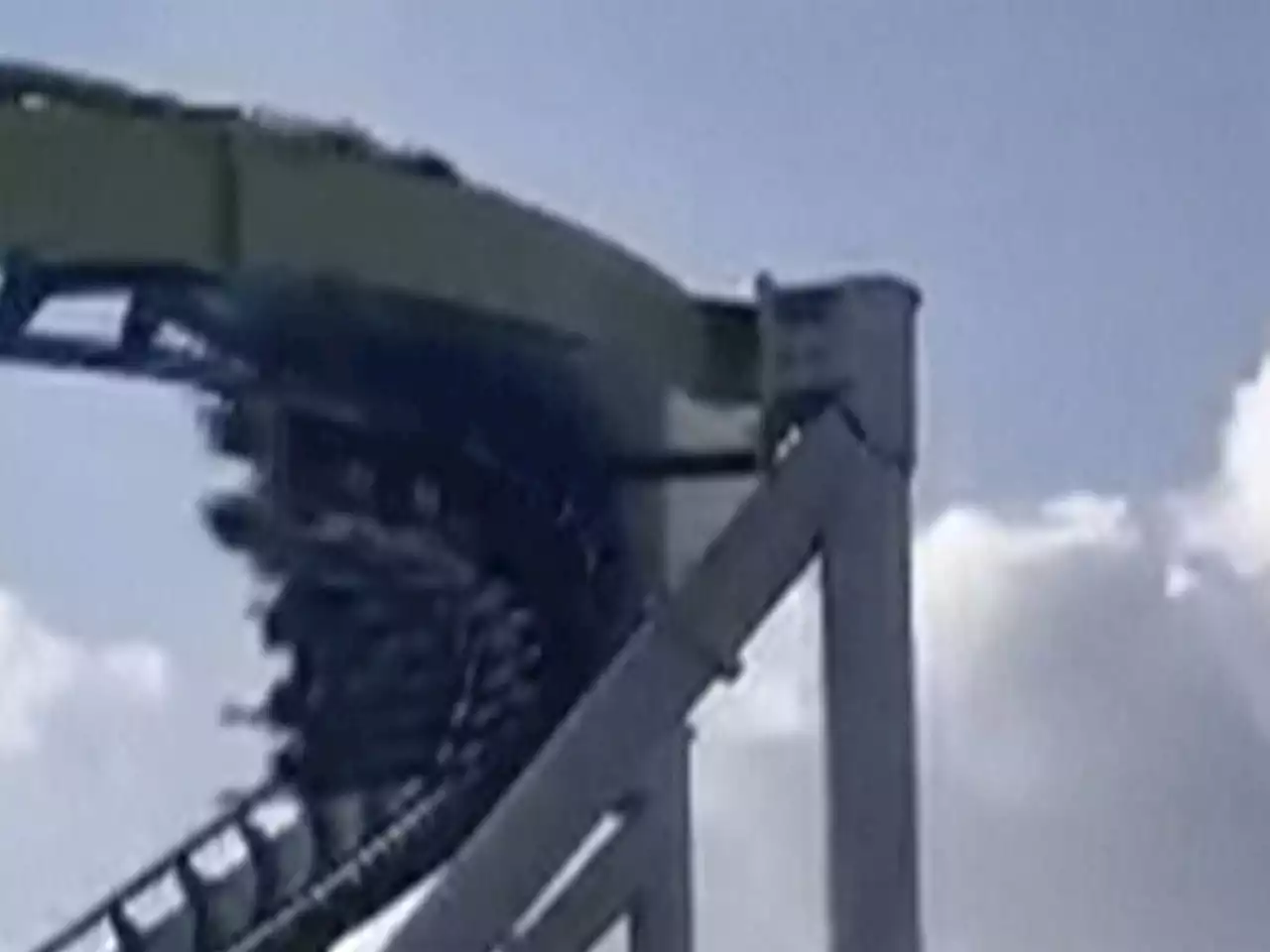 His family kept riding a 325-foot-tall roller coaster — then he saw a crack