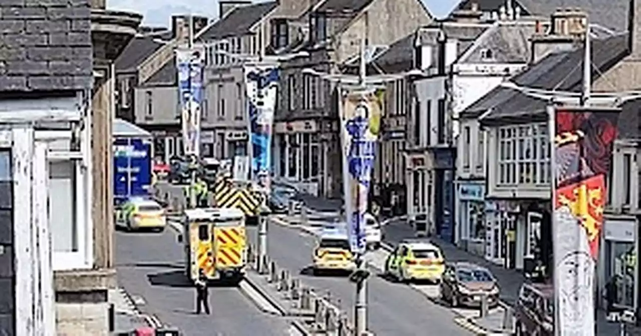 Cops shut down road in Scots town after pedestrian hit by lorry