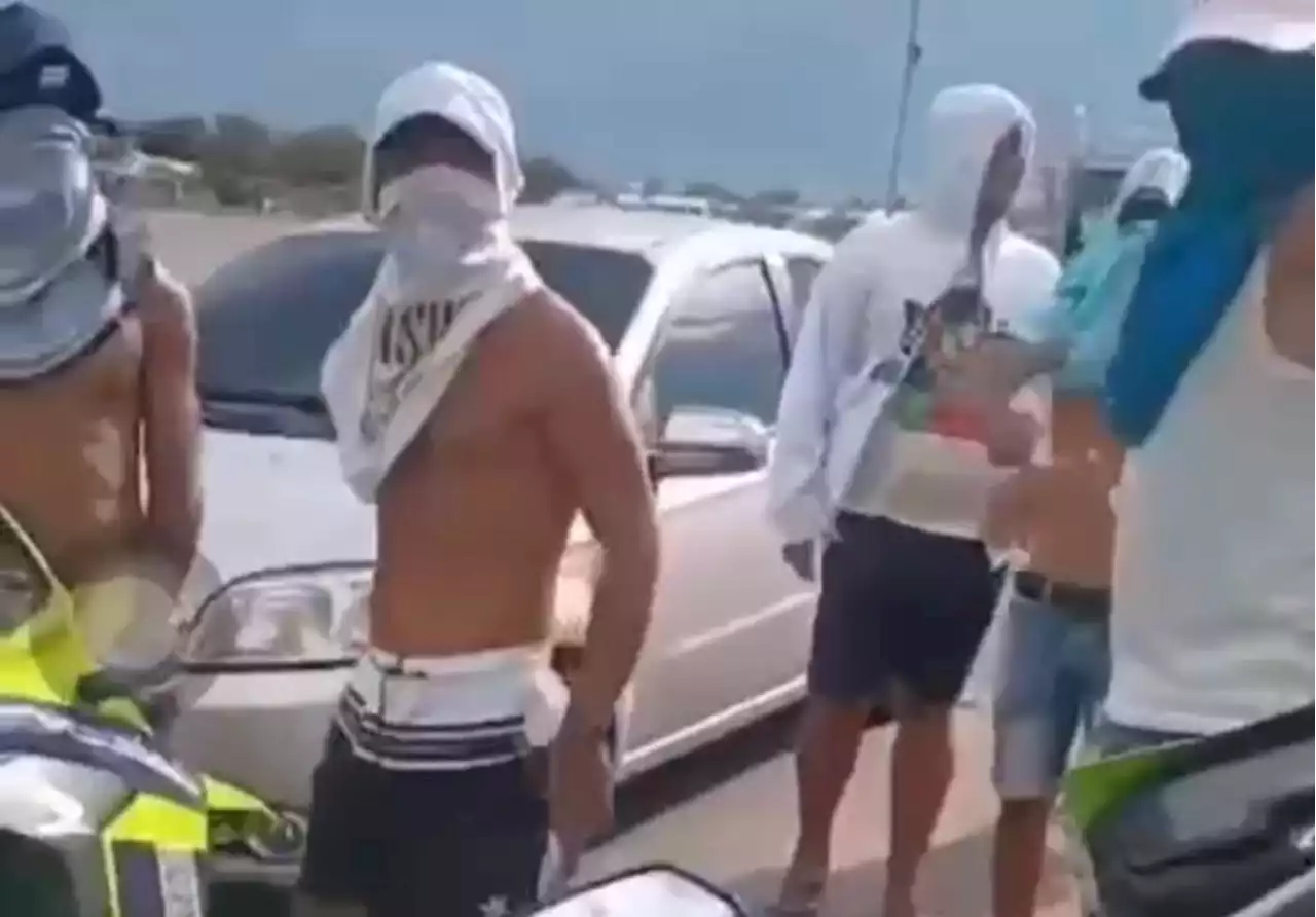 Video: extorsionistas de la Troncal del Caribe amenazan a conductor frente a la Policía