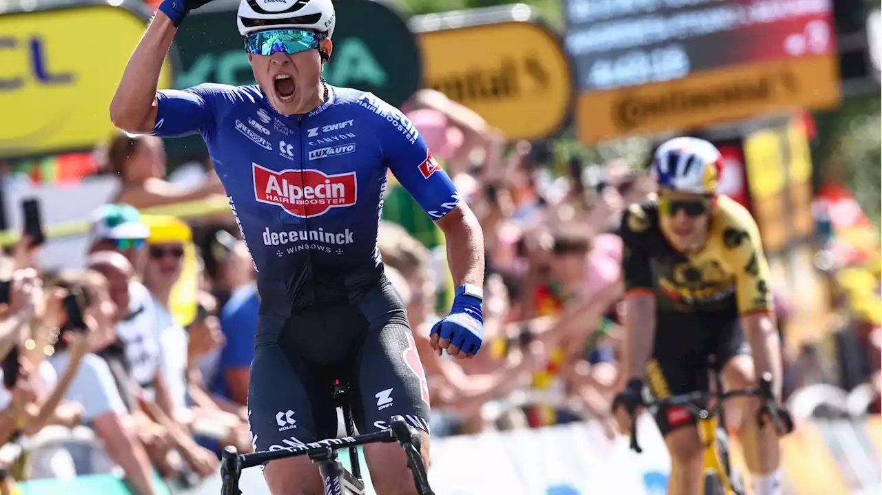 Tour de France 2023 : le Belge Jasper Philipsen remporte au sprint la 3e étape à Bayonne