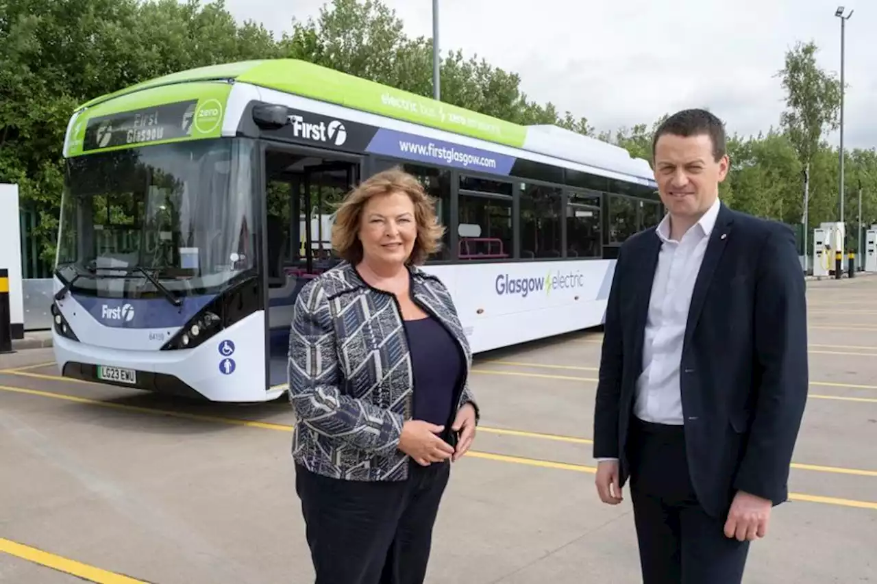 Bus depot in Scotstoun delivered first of new electric vehicles