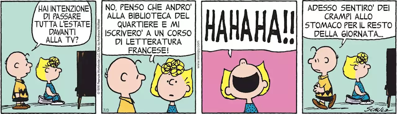 Peanuts 2023 luglio 03 - Il Post