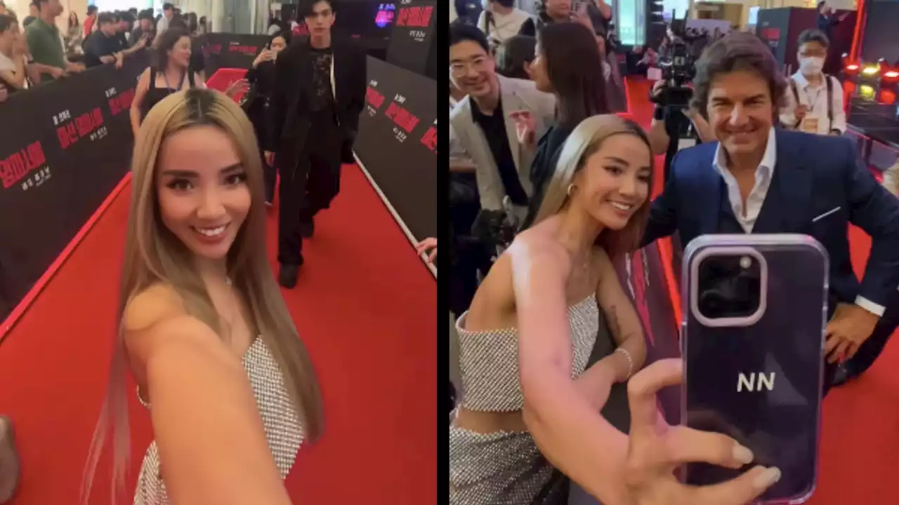 Naomi Neo meets Tom Cruise at the Red Carpet, but netizen confused about why she was invited - Singapore News